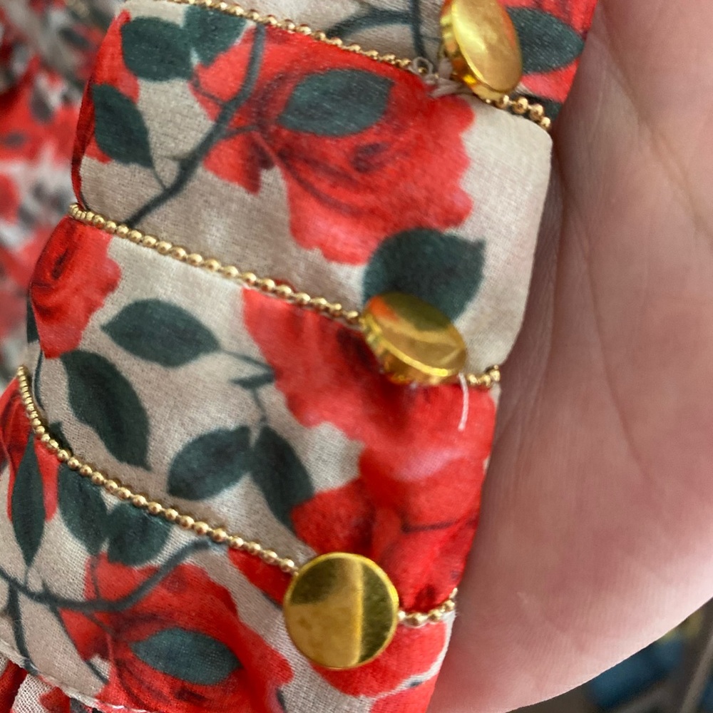 Red Rose Floral Swing Dress - Picture 7 of 9